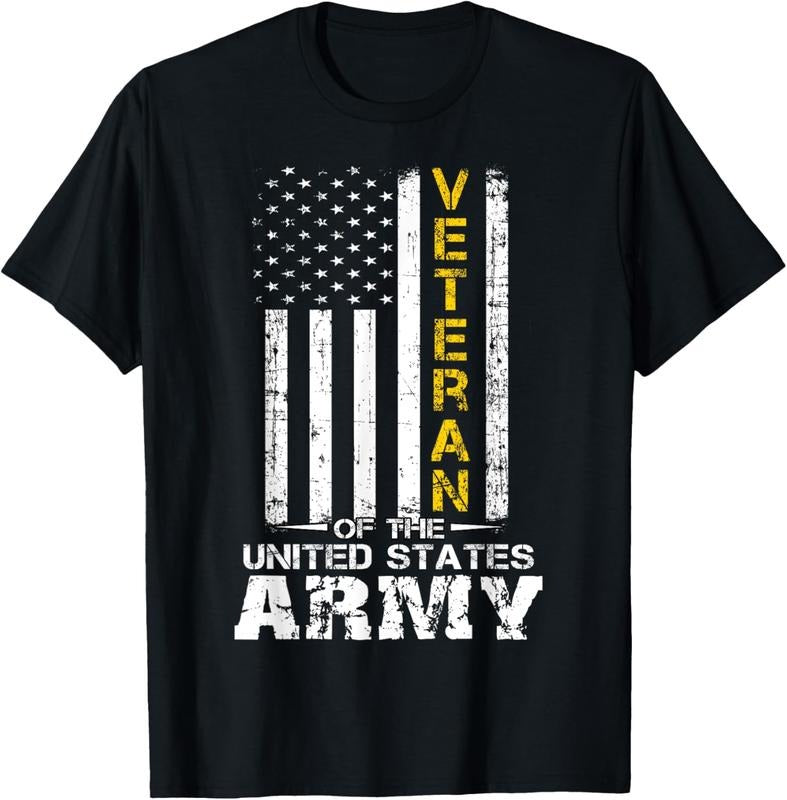 100% Cotton Veteran of United States US Army veteran Gold T-Shirt Hoodie, Sweatshirt | HypeCrazeTee.com