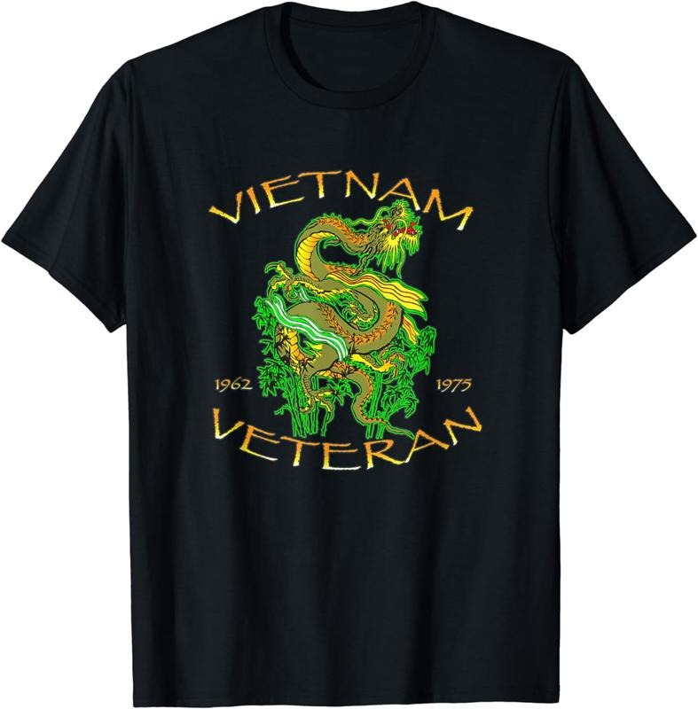 [100% Cotton]Vietnam Veteran Ribbons and Dragon T-Shirt Hoodie, Sweatshirt | HypeCrazeTee.com