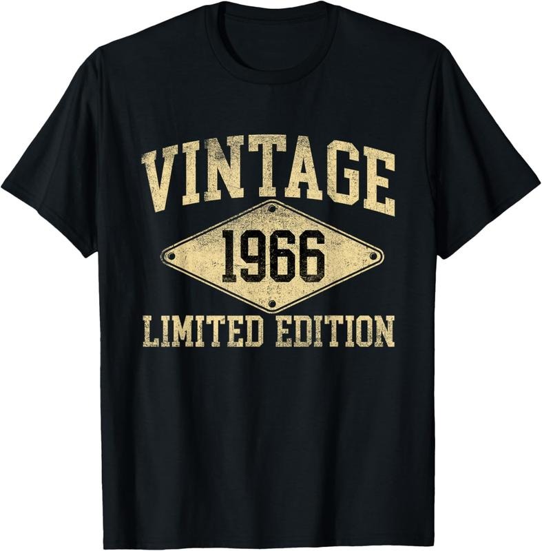 100% Cotton Vintage 1966 Limited Edition Year Of Birth Birthday T-Shirt Hoodie, Sweatshirt | HypeCrazeTee.com