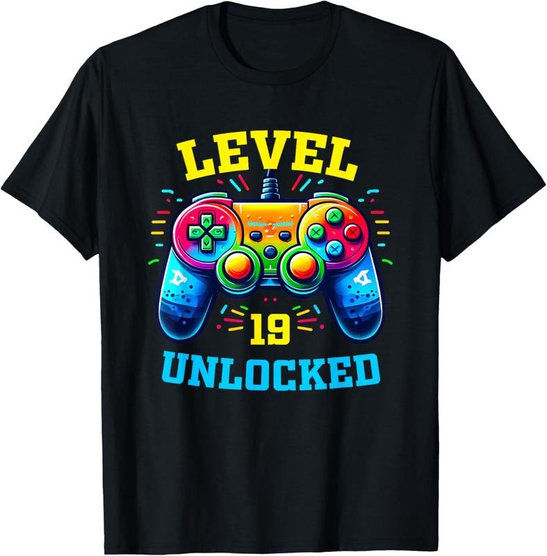 100% Cotton Vintage 19th Birthday Gamer 19 Year Old Gifts 19th Birthday T-Shirt Hoodie, Sweatshirt | HypeCrazeTee.com