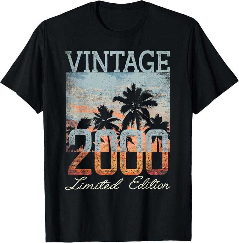 100% Cotton Vintage 2000 Limited Edition 24th Birthday 24 Year Old Gifts T-Shirt Hoodie, Sweatshirt | HypeCrazeTee.com