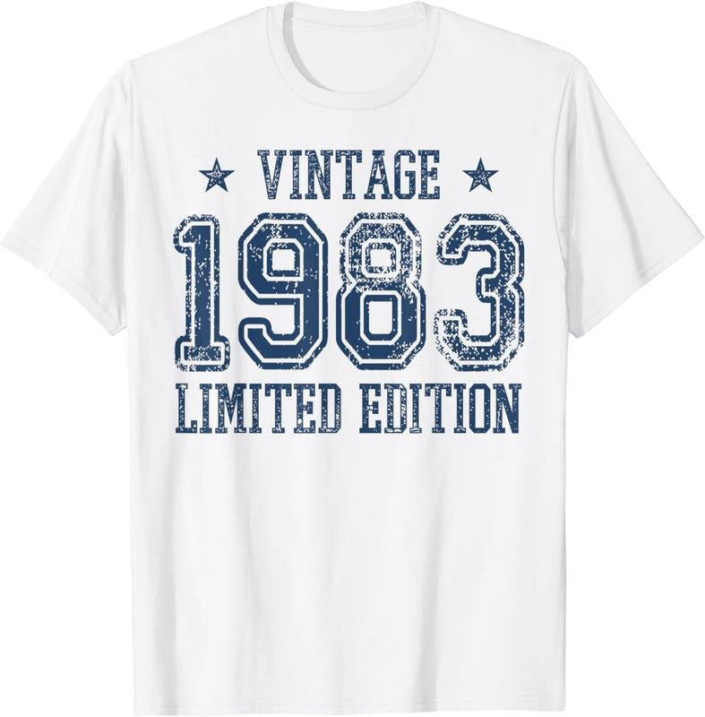 [100% Cotton]Vintage 41 Birthday Decorations Men 41th BDay 1983 Birthday T-Shirt Hoodie, Sweatshirt | HypeCrazeTee.com