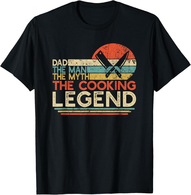 100% Cotton Vintage Cooking Dad The Man The Myth The Legend Chef Gift T-Shirt Hoodie, Sweatshirt | HypeCrazeTee.com