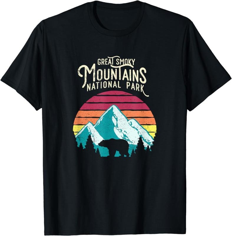 [100% Cotton]Vintage Great Smoky Mountains National Park Bear T Shirt Hoodie, Sweatshirt | HypeCrazeTee.com