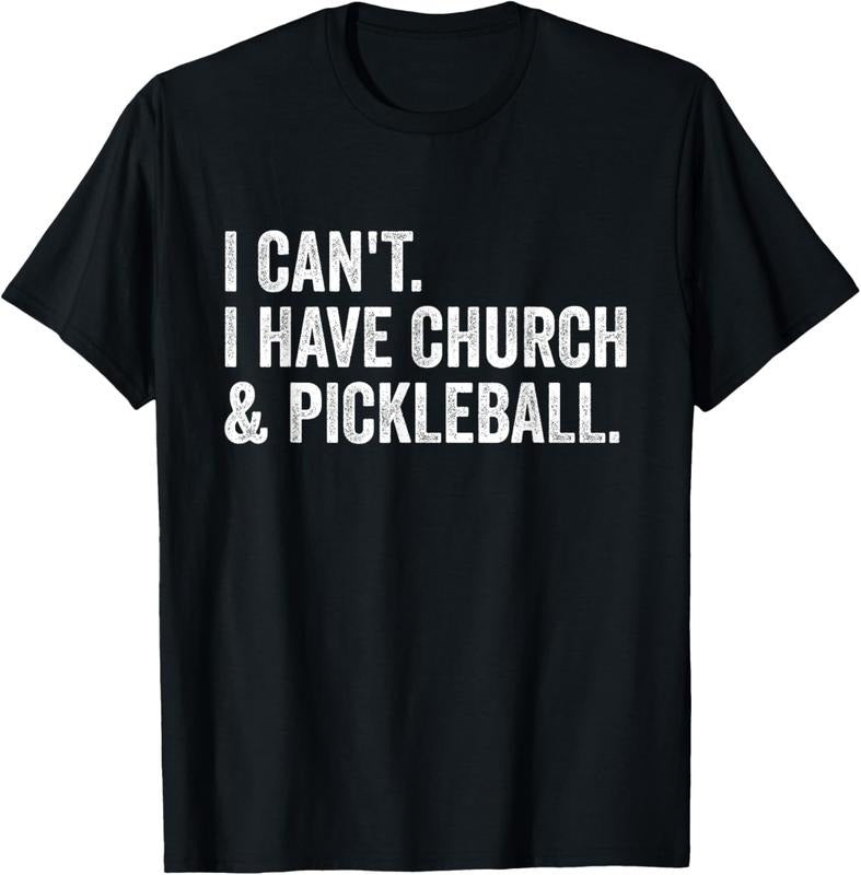 100% Cotton Vintage I Can't I Have Church And Pickleball T-Shirt Hoodie, Sweatshirt | HypeCrazeTee.com