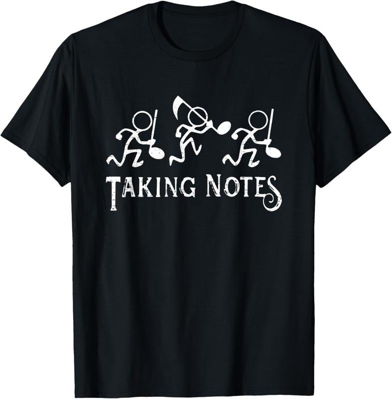 100% Cotton Vintage Musical Taking Notes Music Lovers Teachers Funny T-Shirt Hoodie, Sweatshirt | HypeCrazeTee.com