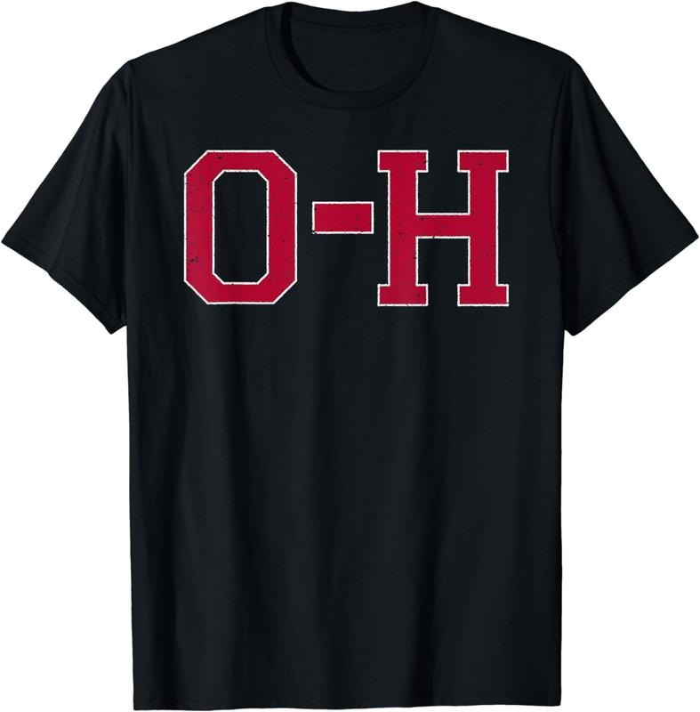 [100% Cotton]Vintage O-H I-O Double-sided T-Shirt Hoodie, Sweatshirt | HypeCrazeTee.com