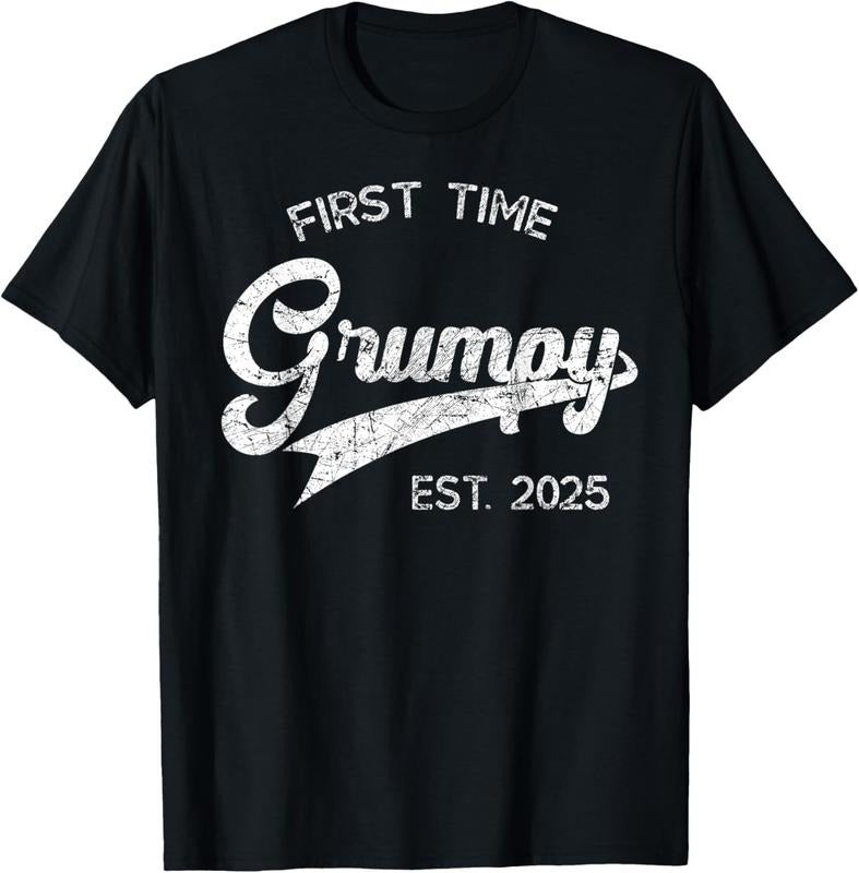 100% Cotton Vintage Promoted To Grumpy est. 2025 Retro Soon To be Uncle T-Shirt Hoodie, Sweatshirt | HypeCrazeTee.com
