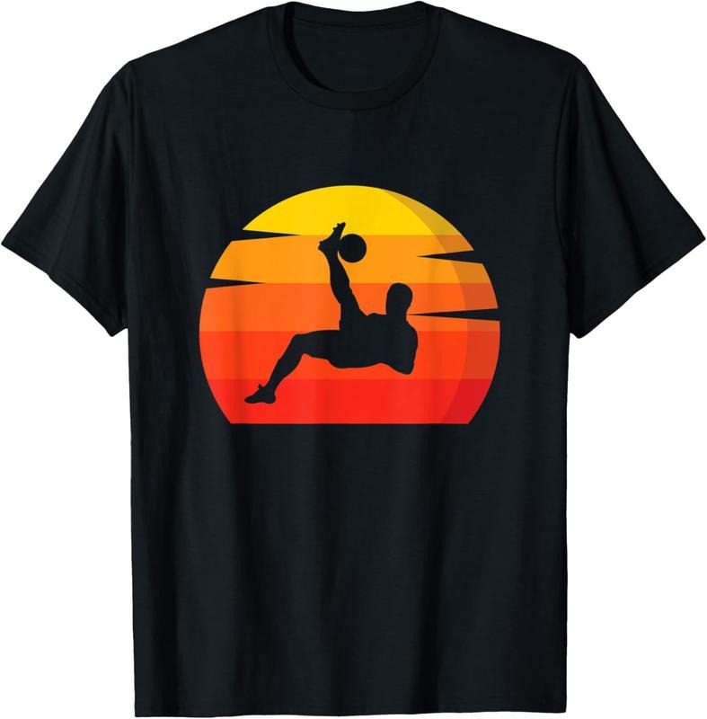 100% Cotton Vintage Soccer Design Sunset Soccer Player T-Shirt Hoodie, Sweatshirt | HypeCrazeTee.com