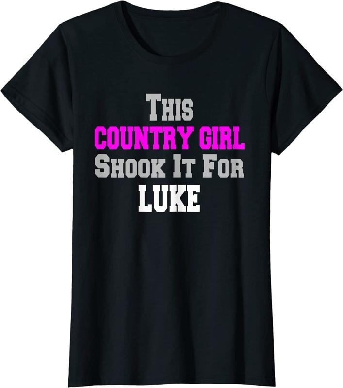 [100% Cotton]Vivay TShirts for Women Country Girl Shook It For Luke Fun Music T-Shirt Hoodie, Sweatshirt | HypeCrazeTee.com
