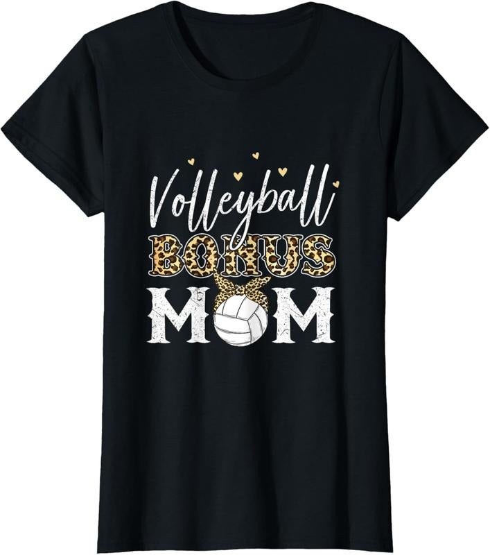 100% Cotton Volleyball Bonus Mom Step Mom Volleyball Mom T-Shirt Hoodie, Sweatshirt | HypeCrazeTee.com