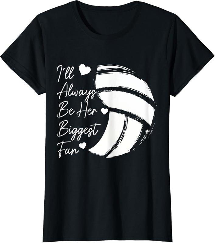 100% Cotton Volleyball Mom Her Biggest Fan Volleyball Daughter T-Shirt Hoodie, Sweatshirt | HypeCrazeTee.com