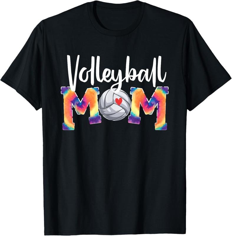100% Cotton Volleyball Mom Tie-Dye Funny Volleyball Love for Women T-Shirt Hoodie, Sweatshirt | HypeCrazeTee.com