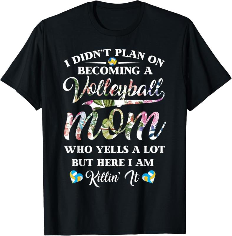 100% Cotton Volleyball Quote Floral Design Mothers Day Shirt For Mom T-Shirt Hoodie, Sweatshirt | HypeCrazeTee.com