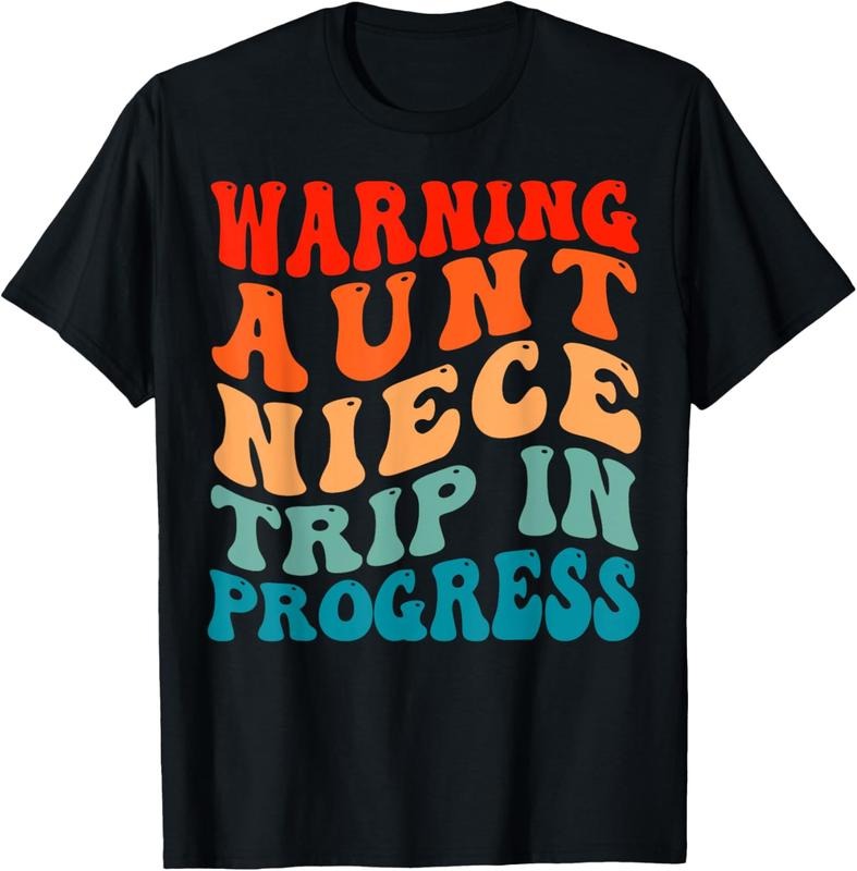 100% Cotton Warning Aunt Niece Trip In Progress Aunt Niece Trip Matching T-Shirt Hoodie, Sweatshirt | HypeCrazeTee.com
