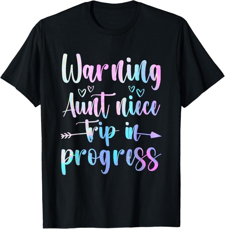 100% Cotton Warning Aunt Niece Trip In Progress Aunt Niece Trip Vacation T-Shirt Hoodie, Sweatshirt | HypeCrazeTee.com