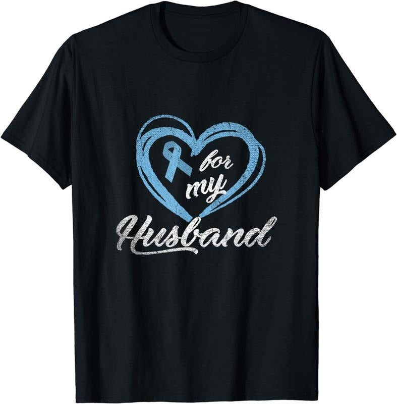 [100% Cotton]Warrior Husband Wife Gift Idea Prostate Cancer Awareness T-Shirt Hoodie, Sweatshirt | HypeCrazeTee.com