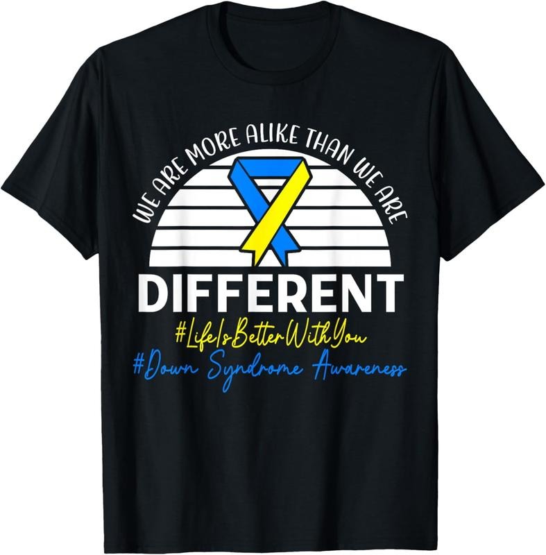 [100% Cotton]We Are More Alike Than We Are Different Down Syndrome T-Shirt Hoodie, Sweatshirt | HypeCrazeTee.com