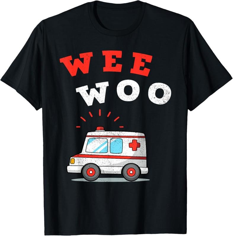 100% Cotton Wee Woo Ambulance AMR Funny EMS EMT Paramedic Gift T-Shirt Hoodie, Sweatshirt | HypeCrazeTee.com