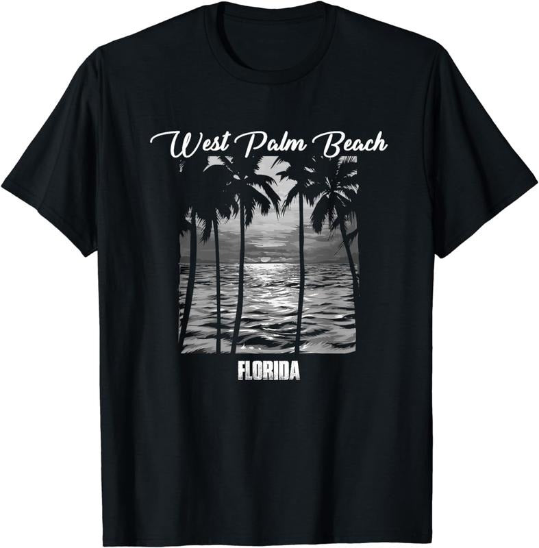 [100% Cotton]West Palm Beach Souvenir - Florida Reminder T-Shirt Hoodie, Sweatshirt | HypeCrazeTee.com