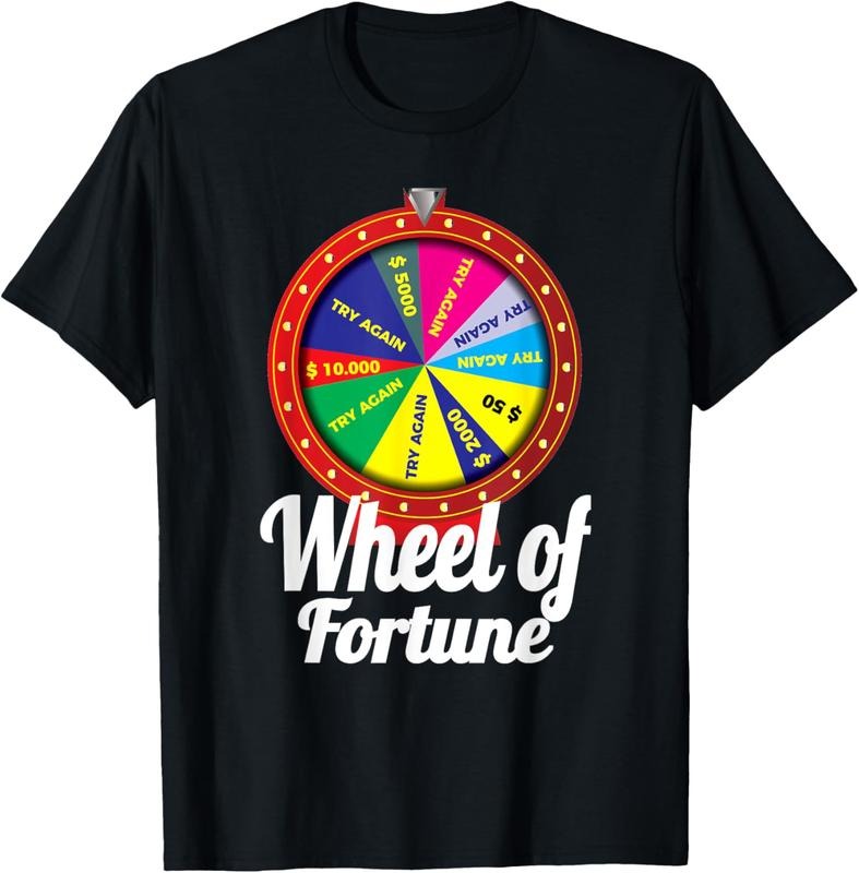 100% Cotton Wheel of Fortune Birthday Gift T-Shirt Hoodie, Sweatshirt | HypeCrazeTee.com