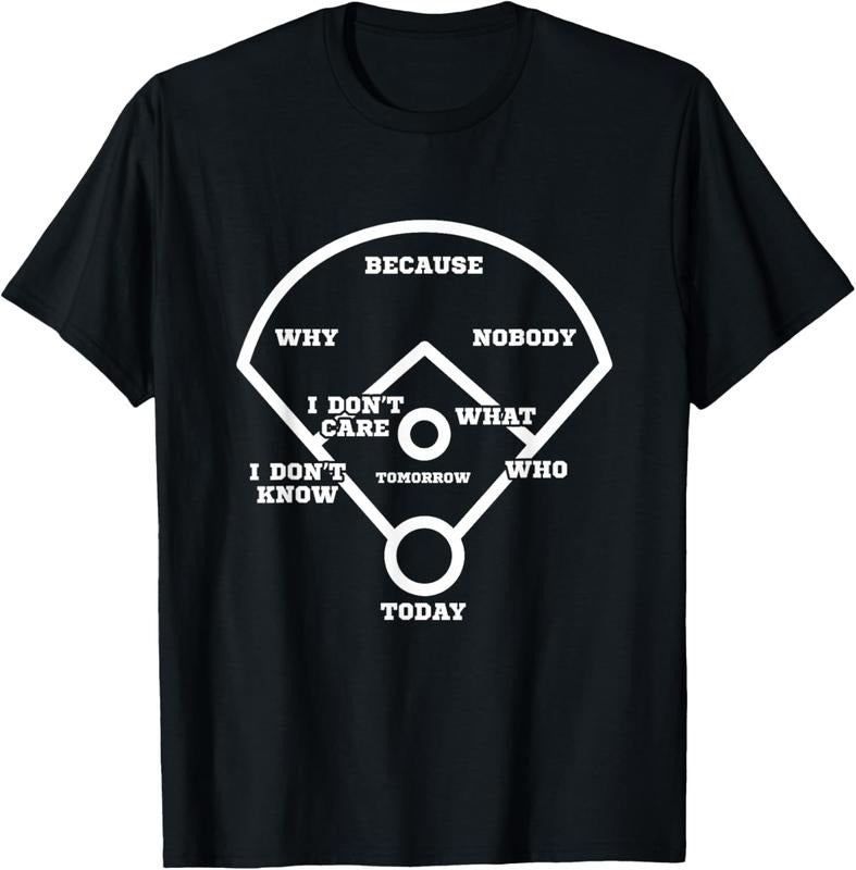 100% Cotton Who's on First? Baseball Diamond Fielding Card T Shirt T-Shirt Hoodie, Sweatshirt | HypeCrazeTee.com