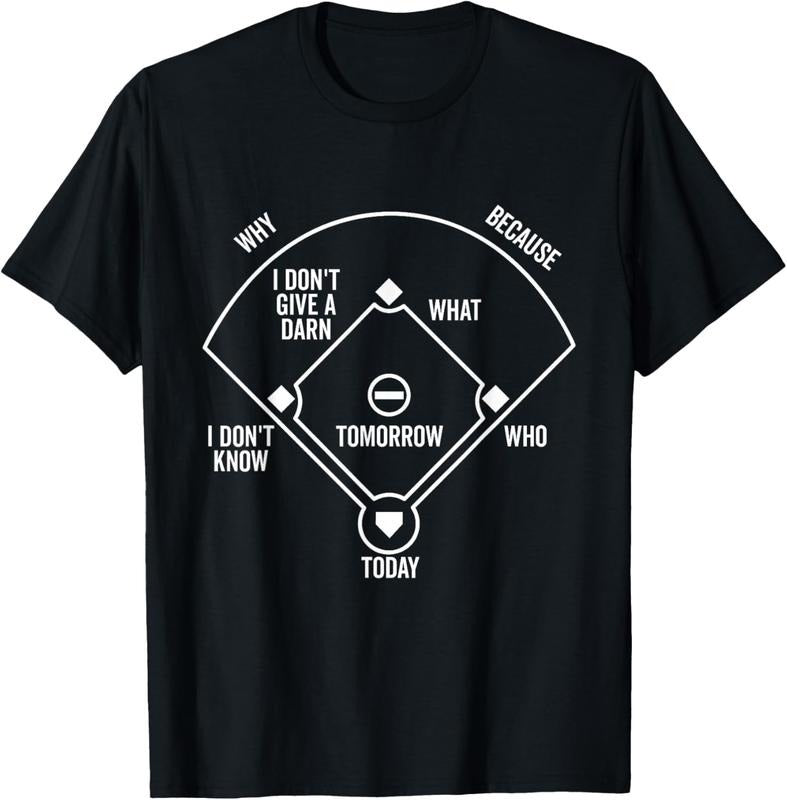 100% Cotton Who's on First Funny Baseball Positions Names Dark T-Shirt Hoodie, Sweatshirt | HypeCrazeTee.com