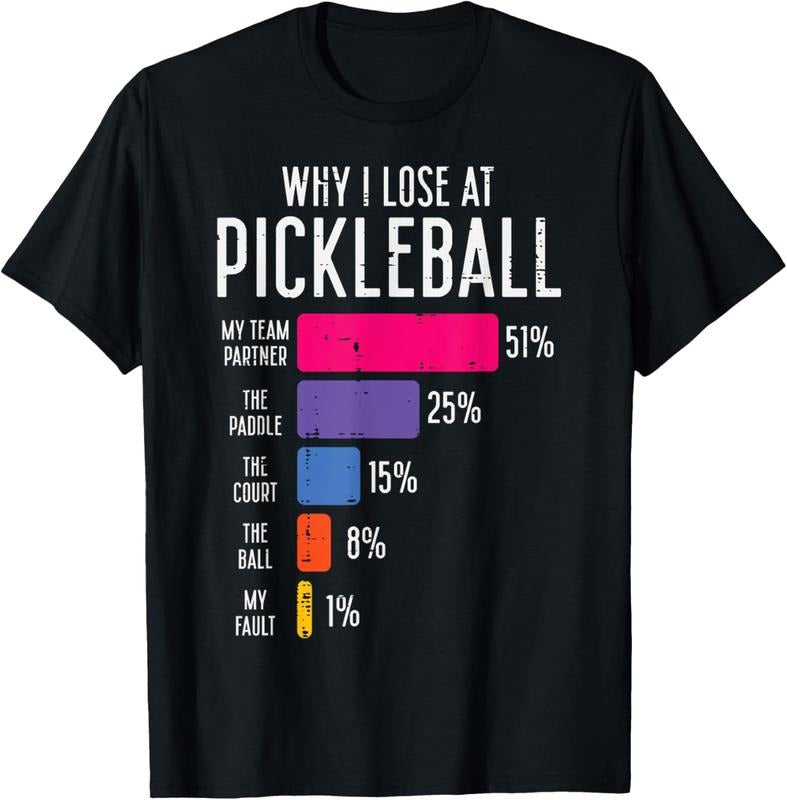 100% Cotton Why I Lose At Pickleball Funny Pickle Ball Women Men  T-Shirt Hoodie, Sweatshirt | HypeCrazeTee.com