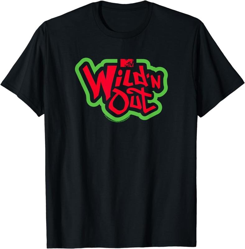 [100% Cotton]Wild 'N Out Green And Red Logo T-Shirt Hoodie, Sweatshirt | HypeCrazeTee.com
