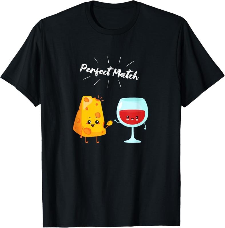 100% Cotton Wine and Cheese Couple Gift for Wine Drinkers & Cheese Lover T-Shirt Hoodie, Sweatshirt | HypeCrazeTee.com
