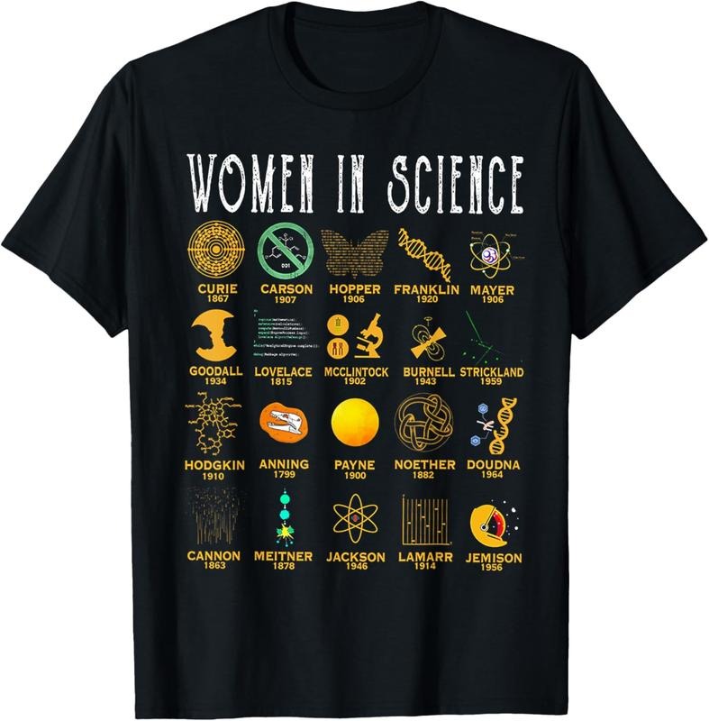 100% Cotton Women In Science T-Shirt Hoodie, Sweatshirt | HypeCrazeTee.com