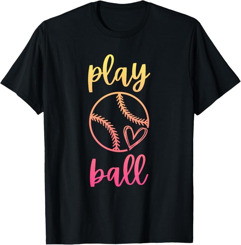 100% Cotton Women Teen Girls Softball | Play Ball T-Shirt Hoodie, Sweatshirt | HypeCrazeTee.com