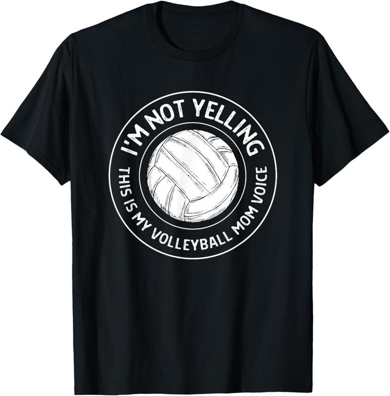 100% Cotton Women's Volleyball Mom Voice - Funny Volleyball Mama T-Shirt Hoodie, Sweatshirt | HypeCrazeTee.com