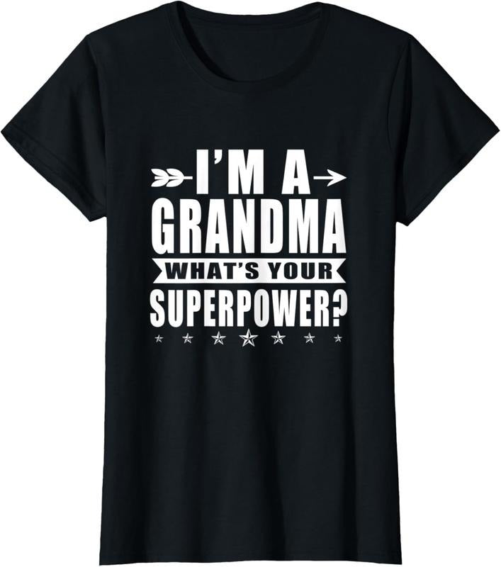 100% Cotton Womens Grandma Your Superpower Retire Grandparents T-Shirt Hoodie, Sweatshirt | HypeCrazeTee.com