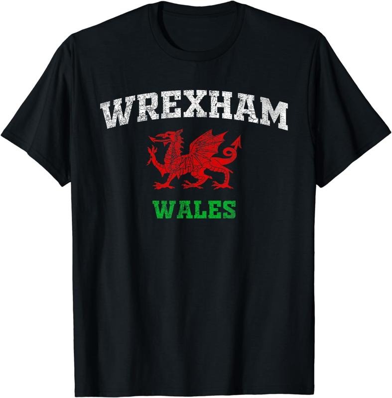 [100% Cotton]Wrexham Wales Retro Vintage T-Shirt Hoodie, Sweatshirt | HypeCrazeTee.com