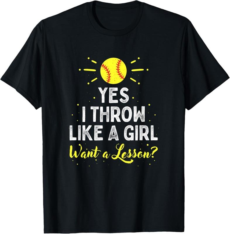 100% Cotton Yes I Throw Like A Girl | Cool Pitchers Funny Softball T-Shirt Hoodie, Sweatshirt | HypeCrazeTee.com