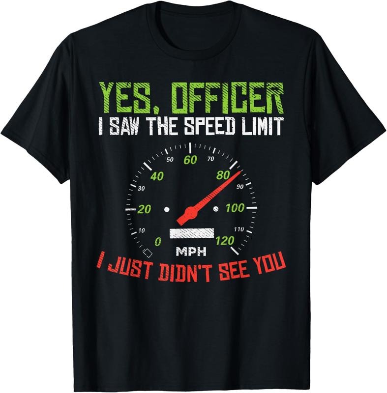100% Cotton Yes Officer Speeding Funny Racing Race Car Driver Racer Gift T-Shirt Hoodie, Sweatshirt | HypeCrazeTee.com