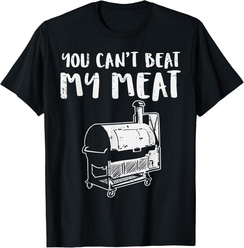 100% Cotton You Cant Beat My Meat Funny Bbq Barbecue Grill Men Women T-Shirt Hoodie, Sweatshirt | HypeCrazeTee.com