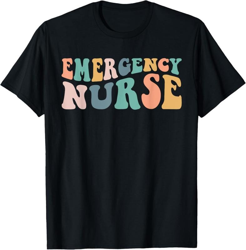 100% Cotton groovy ER Nurse Emergency Room Nurse School women nursing T-Shirt Hoodie, Sweatshirt | HypeCrazeTee.com