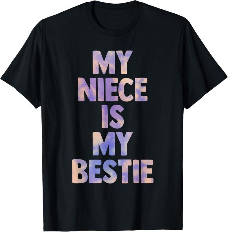 100% Cotton my niece is my bestie for aunt uncle matching set Tie Dye T-Shirt Hoodie, Sweatshirt | HypeCrazeTee.com