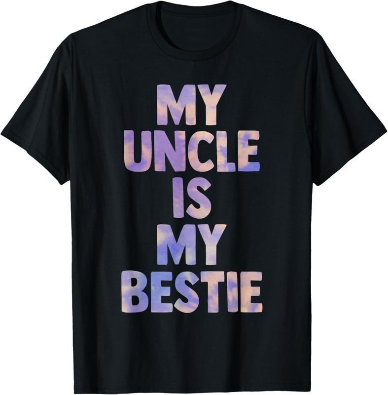 100% Cotton my uncle is my bestie for niece nephew matching set Tie Dye T-Shirt Hoodie, Sweatshirt | HypeCrazeTee.com