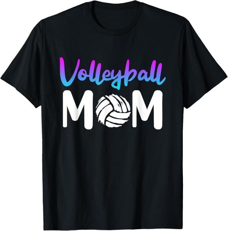 100% Cotton volleyball mom volleyball player mother women Damen T-Shirt Hoodie, Sweatshirt | HypeCrazeTee.com