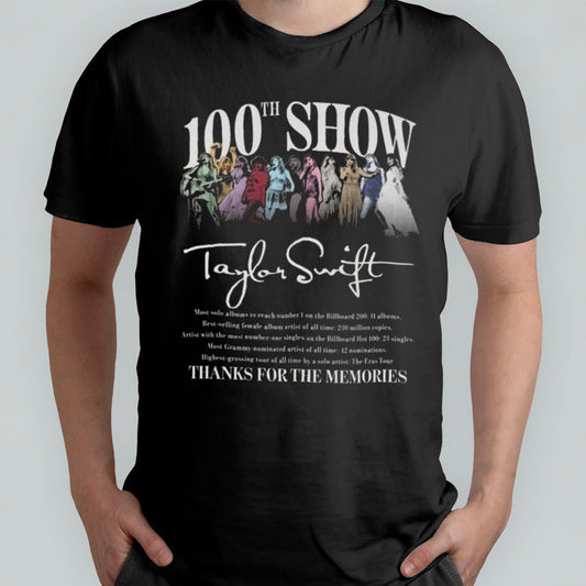 100th Show Taylor Sw Thanks For The Memories Shirt