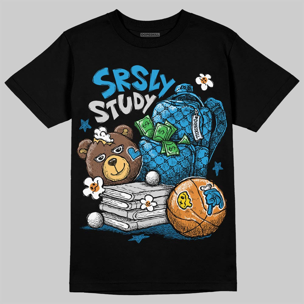 Military Blue 4s DopeSkill T-Shirt SRSLY Study Graphic