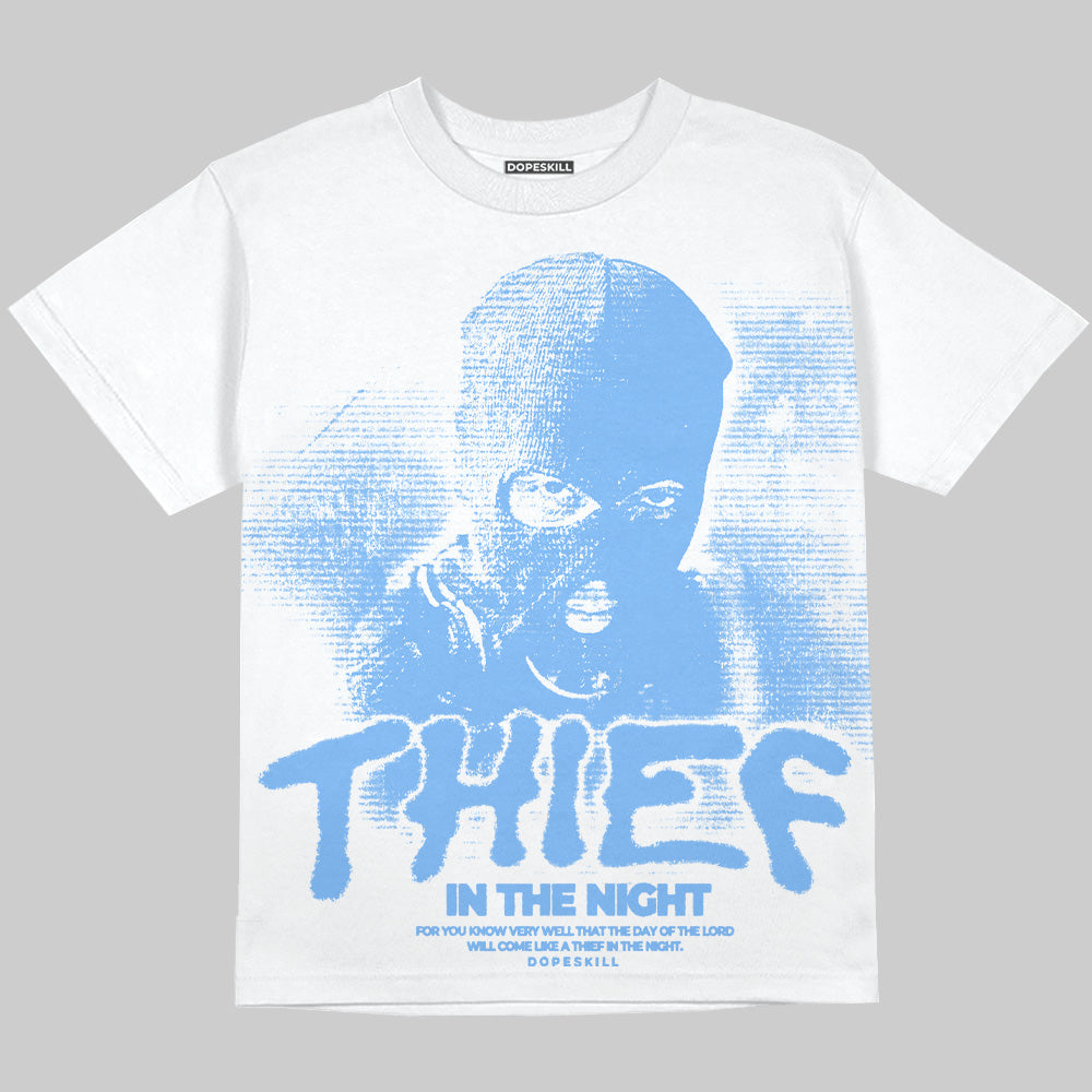 University Blue 6s DopeSkill Oversize Print T-Shirt Thief In The Night Graphic
