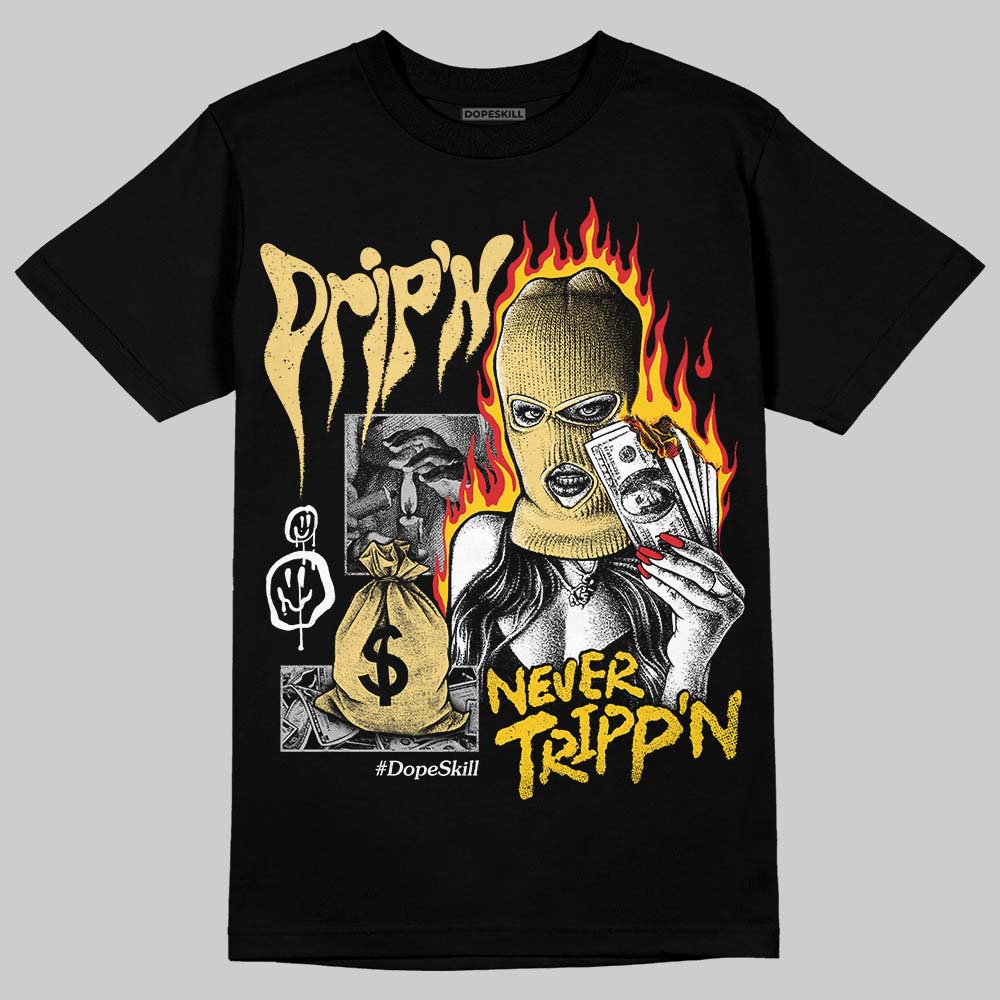Quai 54 x Tour Yellow Black 1s DopeSkill T-Shirt Drip'n Never Tripp'n Graphic