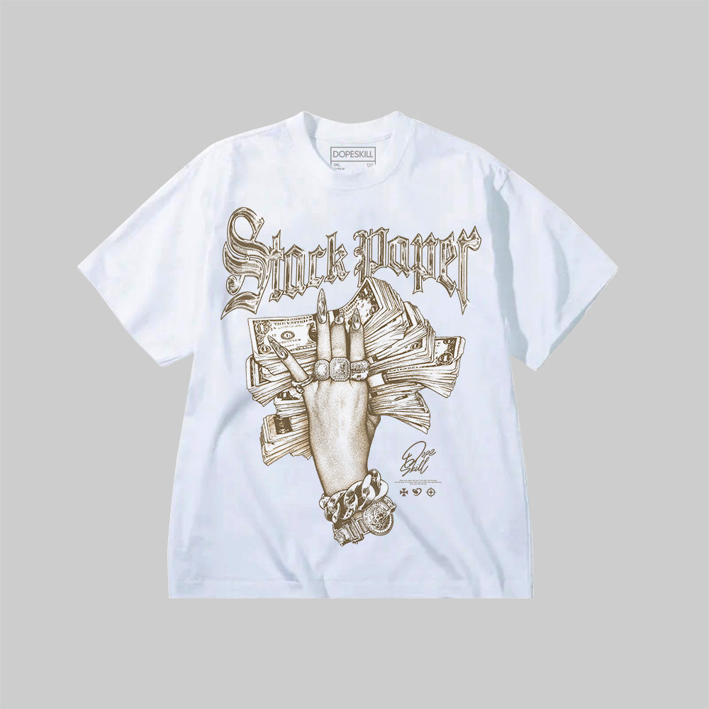 Stack Paper TAN Graphic DopeSkill Premium T-Shirt