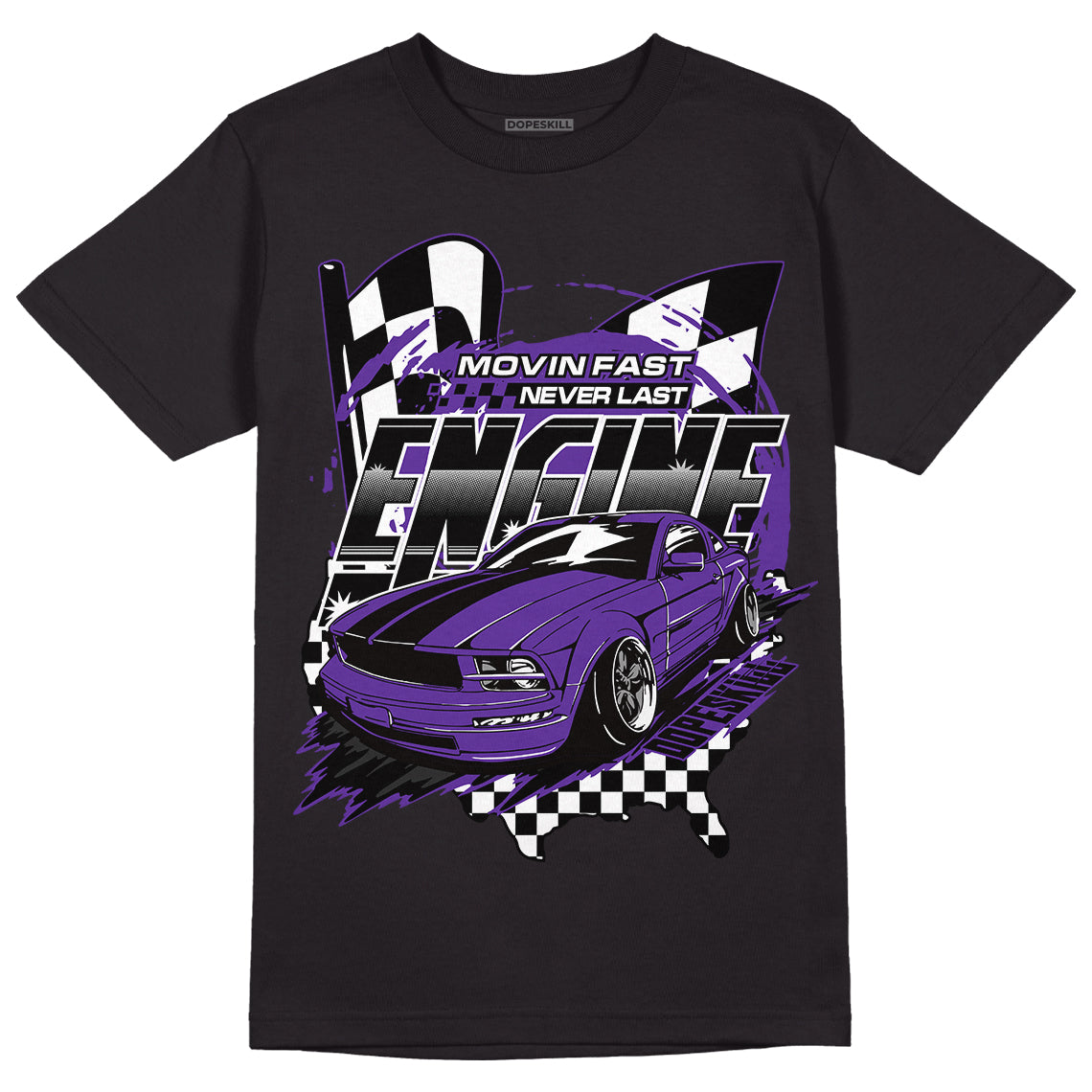 PURPLE Collection DopeSkill T-Shirt ENGINE Tshirt Graphic