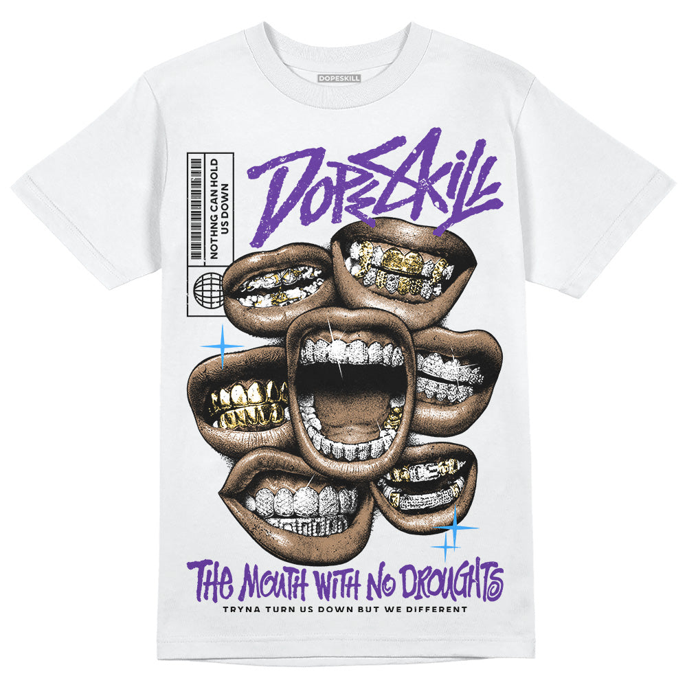 PURPLE Collection DopeSkill T-Shirt The Mouth With No Droughts Graphic
