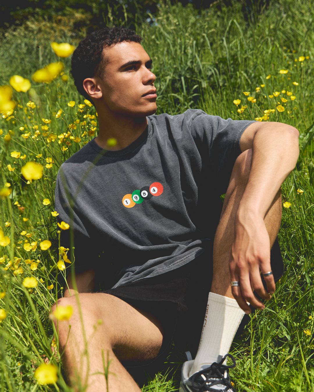 Vice 84 'Rack 'Em Up' Vintage Washed Tee - Black